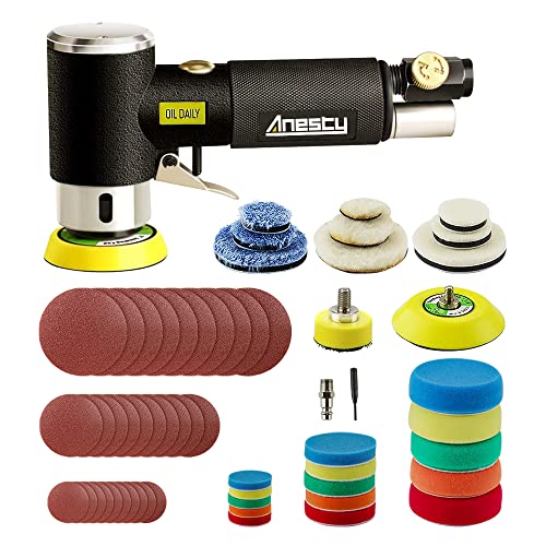 Druckluft Exzenterschleifer Mini 25mm 50mm 75mm Poliermaschine Auto Polierer Set