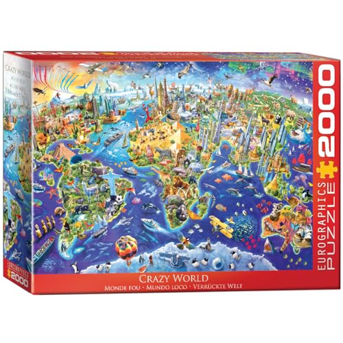 Eurographics 8220-5343 Crazy World 2000-Piece Puzzle, Mehrfarbig