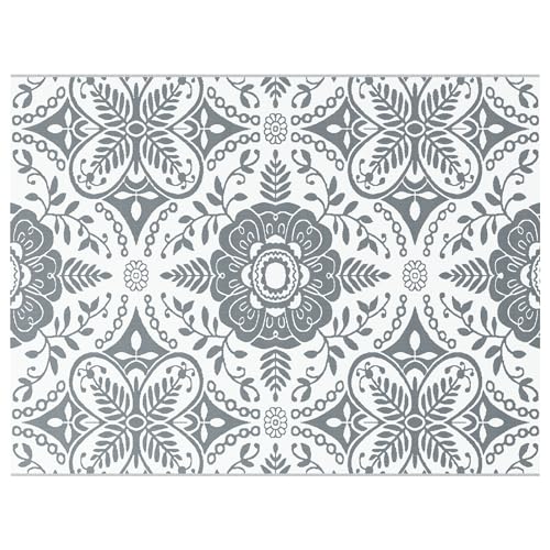 vidaXL Outdoor Teppich ARAKIL Hellgrau Polyester 300 x 400 cm
