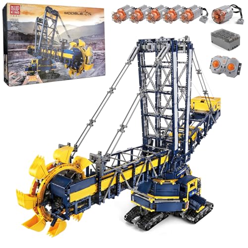 Mould King 17006 Technik Schaufelradbagger Bausteine MOC Elektrisch Bagger Schwerlast-Baufahrzeug (4588+ Teile) Technologie Klemmbausteine Bausatz Spielzeug für 8+ Jahre alte Jungen