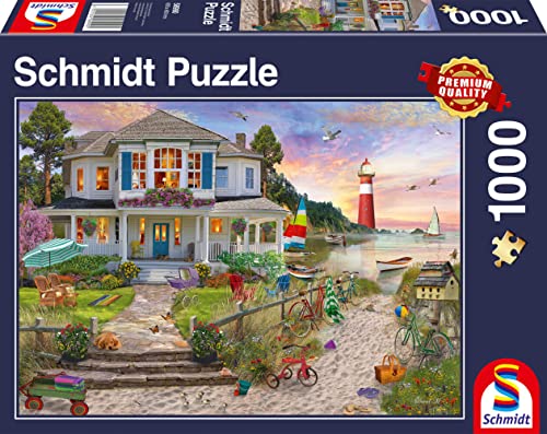 Schmidt Spiele 58990 Das Strandhaus, 1.000 Teile Puzzle, bunt