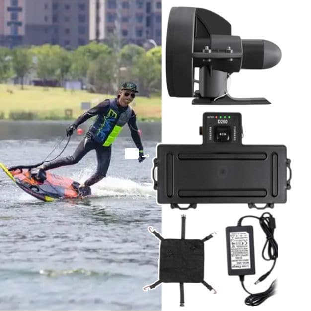 Hoiaost Elektrisch Motorisiertes Surfbrett, Geschwindigkeit: 4-5 Km/H, Surf- Und Sup-Finne, Akku, Elektrischer Finnen-Stand-Up-Paddle-Board-Motor, Für Kajak-Fischerboot-Paddle-Board