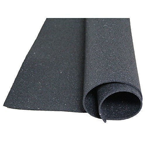 acerto 31161 Bautenschutzmatte aus Gummigranulaten - 5,00m x 1,00m x 5mm * Für alle Böden * Dauerbelastbar * Elastisch | Einsatz als Antirutsch-Matte, Stallmatte, Bodenmatte, Waschmaschinen-Unterlage