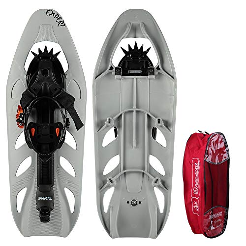 Inook Expert Schneeschuhe Mit Steighilfe - EU 36-47 - Set Mit Praktischer Tragetasche - Individuell Größenverstellbar Mit Vielen Patentierten Funktionen