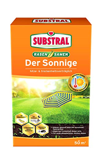 Substral Rasensamen Der Sonnige, Trockenrasen, Rasensamenmischung für sonnige und trockene Standorte, 1,125 kg, grün