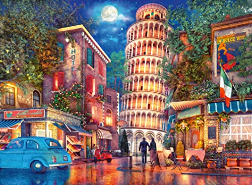 Ravensburger Puzzle 17380 Abends in Pisa - 500 Teile Puzzle für Erwachsene und Kinder ab 12 Jahren