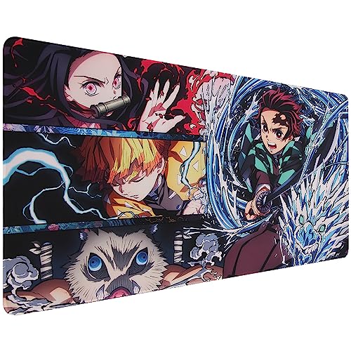 Xcosmic XXL Gaming Mouse Mat(900 x 400 mm) Large Mouse & Keyboard Mouse Pad,Special Surface to Improves Precision and Speed Anime Mauspad,Non-Slip Rubber Base Desk Mat(DE03-cut)