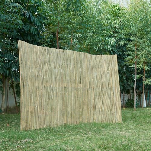 casa.pro Bambuszaun Baarle Sichtschutzmatte Sichtschutzzaun Balkonverkleidung Bambusmatte als Wind- und Blickschutz für Garten, Balkon, Terrasse (HxB) 180x300cm Natur