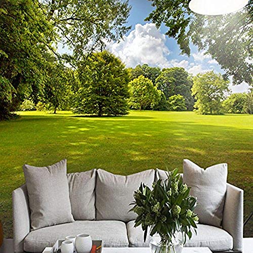Grüner Baum Rasen Sonne Pflanze Serie Anpassen 4D Wallpaper TV Hintergrund Wanddekoration Kunst Hd Print Poster Bil wandpapier fototapete 3d effekt tapete tapeten Wohnzimmer Schlafzimmer-300cm×210cm