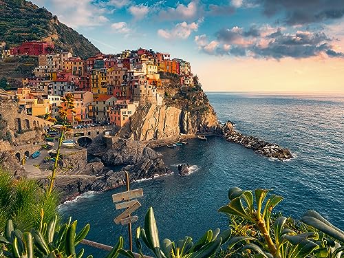 Ravensburger Puzzle 16227 - Blick auf Cinque Terre - 1500 Teile Puzzle für Erwachsene und Kinder ab 14 Jahren, Puzzle mit Landschafts-Motiv