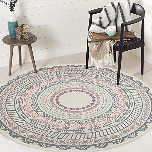 böhmische Mandala Blumenteppich Polyester Teppich rutschfeste Bodenmatte 