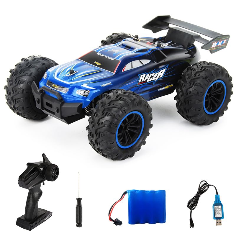 fisca Ferngesteuertes Auto, 2.4GHz Offroad RC Crawler Truck 4X4 RC Truggy Geländegängig Spielzeug - RC Monster Truck RTR Geschenk für Jungen Mädchen Erwachsene