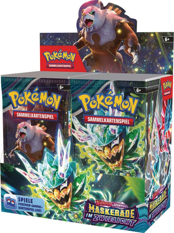 Pokemon Schwert & Schild: Display (36 Booster) | DEUTSCH | PKM Karten NEU GÜNSTIG | + Arkero-G 100 Standard Soft Sleeves Kartenhüllen (Maskerade im Zwielicht 36 Booster Display)