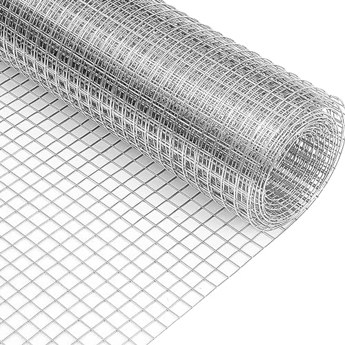 Drahtgitter Metallgitter Volierendraht Verzinkt Drahtzaun 30cmX6m Maschendraht Kaninchendraht Wühlmausgitter Rolle für Garten Hochbeet