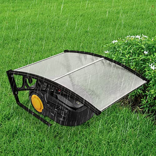 Daromigo Mähroboter Garage Dach Carport für Rasenmäher Roboter 106 x 87 x 50 cm aus Polycarbonat für Mähroboter Rasenroboter Automower Schutz vor Regen, Hagel und UV-Strahlen