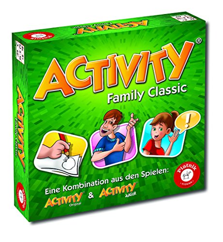 Piatnik 6050 Activity - Family Classic Der Spieleklassiker als Familien Version Junior und Originalkarten Ab 8 Jahren Für 3 bis 16 Spieler Pantomime, Zeichnen, Partyspiel