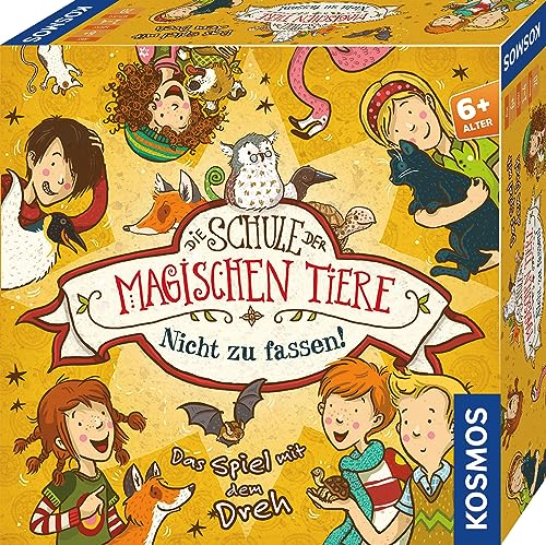 KOSMOS 697679 Die Schule der magischen Tiere Nicht zu fassen! Das Spiel mit dem Dreh. Kinderspiel ab 6 Jahren mit Würfel, Kooperatives Brettspiel, Familienspiel, Gesellschaftsspiel