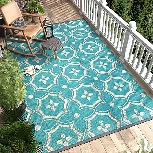 TWSOUL In-& Outdoor Teppich, Vorzeltteppich Outdoor Markisenteppich, Picknick-Unterlagen für Balkon, Garten, Balkon, Terrasse - Carpet （120x180 cm）