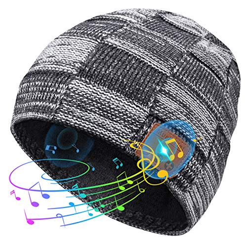 Originelle Geschenke für Junge Männer Bluetooth Mütze - Wichtelgeschenk Ideen Coole Sachen Geschenke für Männer Teenager Weihnachten, Mütze mit Kopfhörer Herren Geschenke Adventskalender zum Befüllen