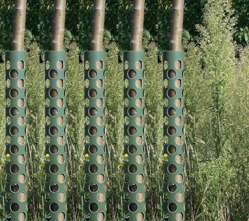 Plant Saver Manschette Anti-KNABB = Stammschutz 100 cm für Bäume gegen Wildverbiss Fraßschäden Baumschutz Rindenschutz (5 Stück)