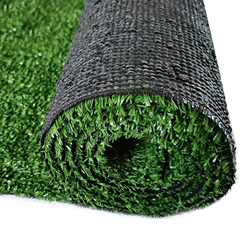 Kunstrasen 100x200 – Wetterfester Outdoor Teppich in Grün für Balkon, Terrasse & Garten | Robuster Teppichboden als Rasen-Alternative