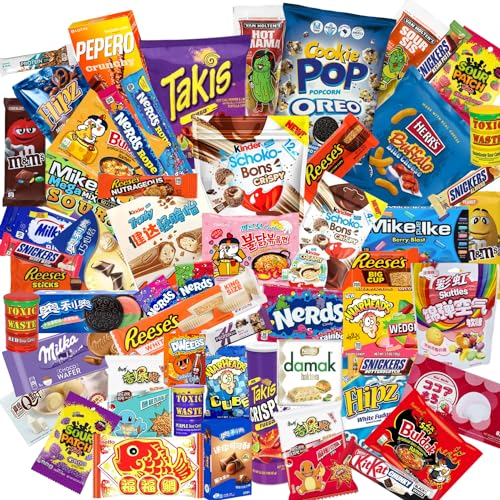 Amerikanische - Asiatische - Koreanische Süßigkeiten & Snacks - Zufällige Auswahl - Mix Box - Leckereien aus aller Welt (XL)