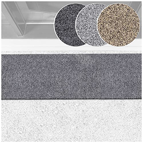 ANRO Schmutzfangteppich Matte Teppich Läufer Flurläufer Bodenbelag Schmutzfangläufer Sauberlaufmatte Meterware Dover Anthrazit 40x120cm