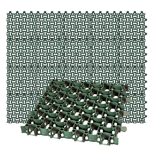 BigDean 20x Rasengitter Paddockplatte 50x50 cm Rasenmatten Rasenwaben Kiesgitter Parkplatzrasen 5 m²
