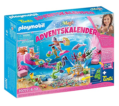 PLAYMOBIL Adventskalender 70777 Badespaß Meerjungfrauen, Ab 4 Jahren