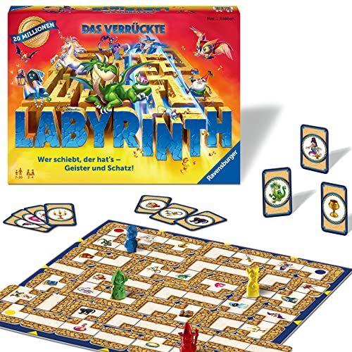 Ravensburger Familienspiel 26955 - Das verrückte Labyrinth - Gesellschaftsspiel - Spieleklassiker für 2 - 4 Personen, Brettspiel ab 7 Jahren